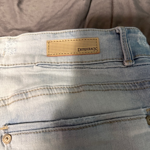 democracy cropped Flex-cellent jeans size 8 Bric A Brac Trim Hem - Picture 9 of 11